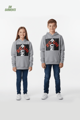 ROADWEAR Kids’ Grey "RUN" Graphic Hoodie - Smgarment's